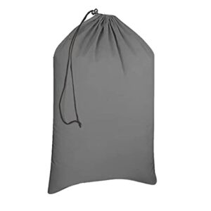 Gratico Laundry Bag Canvas|Dirty Clothes Travel Laundry Bag|Machine Washable|Reusable College Hostel Hamper Liner Bag Garments Delicates Drawstring Closure 1 Pack Grey Color|Size 28X36 Inches