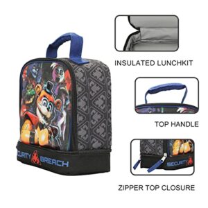 Bioworld Five Nights at Freddy's: Security Breach Insulated Lunch Box With Double Compartments