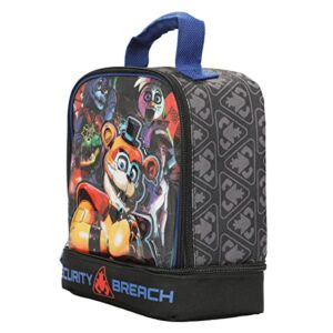 Bioworld Five Nights at Freddy's: Security Breach Insulated Lunch Box With Double Compartments