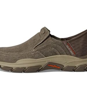 Skechers Men's Respected-Holmgren Slip-in Loafer, Taupe, 10.5 Wide