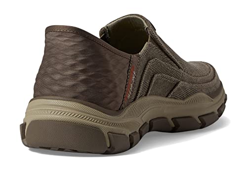 Skechers Men's Respected-Holmgren Slip-in Loafer, Taupe, 10.5 Wide