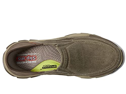 Skechers Men's Respected-Holmgren Slip-in Loafer, Taupe, 10.5 Wide