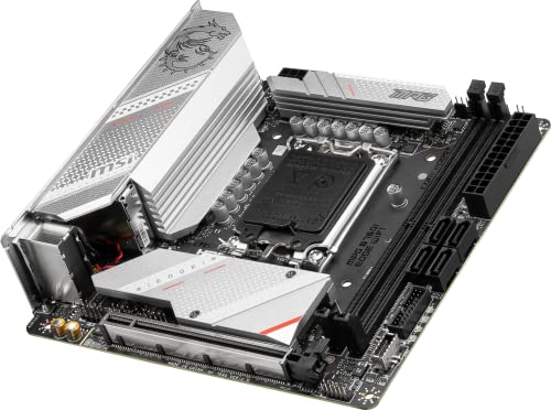 MSI MPG B760I Edge WiFi Gaming Motherboard (Supports 12th/13th Gen Intel Processors, LGA 1700, DDR5, PCIe 5.0, M.2, 2.5Gbps LAN, USB 3.2 Gen2, Wi-Fi 6E, Mini-ITX)