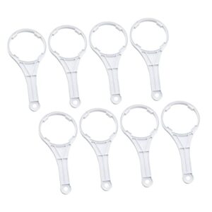 8pcs home water filter black case shell wrench filter under sink water filter tool water filter spanner housings water filter white plastic filtering system household