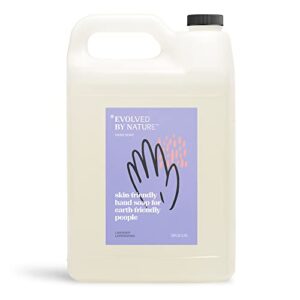 evolved by nature hand soap | 128 oz refill | lavender lemongrass | clinically proven to help skin retain moisture with activated silk™ 33b