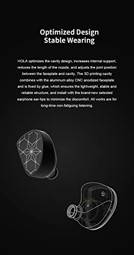 Fanmusic Truthear HOLA Earphone Dynamic in-Ear Minitors with 0.78 2Pin Interchangeable Cable(with Mic)