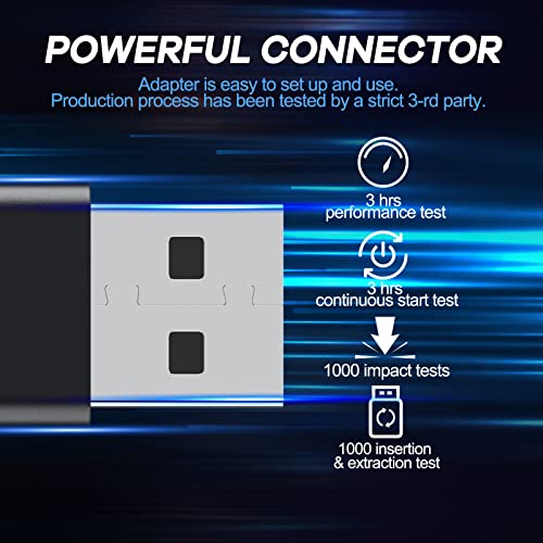 Rotacess Wireless Adapter for Xbox One/X/S Controller, Xbox Series and Elite Controller, New Upgrade Adapter for Windows 11/10/8/7