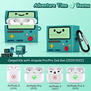 AirPod Pro 2 Case Cover, KOREDA Cute Cartoon Game Case for Airpods Pro 2nd Generation/1st Generation (2022/2019), Funny Kawaii Fashion 3D Cartoon Silicone Case with Keychain for Kids Girls Teens Boys