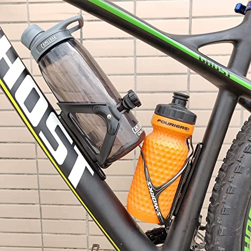 Cestbon Bike Bottle Cage Adapter Bicycle B-RAD Mounting Base Adjustable Bottle Mount Alt Position Cage Bracket (2 Slot)