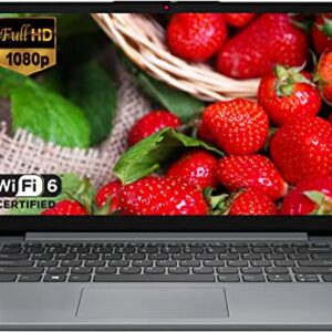 Lenovo Ideapad 3i Flagship 14'' FHD Laptop for Business and Students Essential, 12GB RAM, 512GB NVMe SSD, Intel Dual Core Processor, Wi-Fi 6, HDMI, Dolby Audio, Windows 11 Home, GM Accessories, Gray