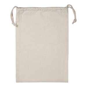 Boxwizard Household Plain Cotton Drawstring Storage Laundry Sack Stuff Bag for Travel Home Use 22 * 28CM (22 * 28cm)