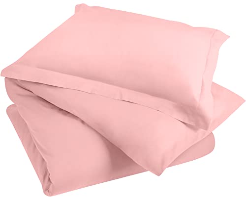 Utopia Bedding Duvet Cover Twin Size Set - 1 Duvet Cover with 1 Pillow Sham - 2 Pieces Comforter Cover with Zipper Closure - Ultra Soft Brushed Microfiber, 68 X 90 Inches (Twin/Twin XL, Pink)