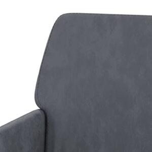 vidaXL Velvet Armchair in Dark Gray - Comfy Modern Design with Durable Material and Perfect Dimensions.