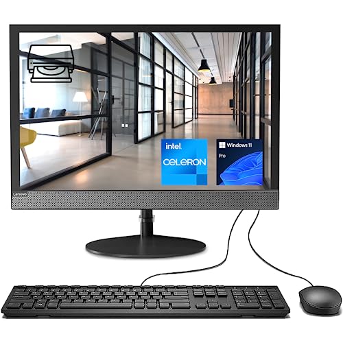 Lenovo V130 All-in-One Business Desktop, Intel Dual-Core Processor, 19.5” HD+ Display, 16GB RAM, 1TB PCIe SSD, DVD-RW, Wi-Fi, Webcam, HDMI, Wired Keyboard & Mouse, Windows 11 Pro