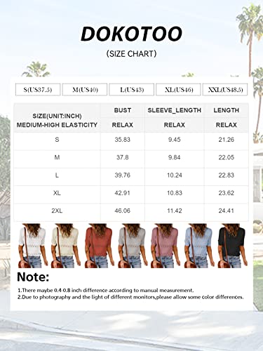 Dokotoo Womens Summer Short Sleeve Sweaters Tops Spring Crew Neck Pullover Shirt Lightweight Knit Sweater Blouse Apricot Medium