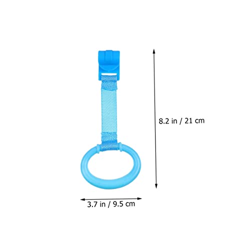 2Pcs Walking Crib Rings Crib Assistant Rings Baby Stands Ring Play Gym cot Rings Walking Stand Rings Baby cot Hanging Rings Crib Tool Ring Toddler Baby Playing Plastic Sports