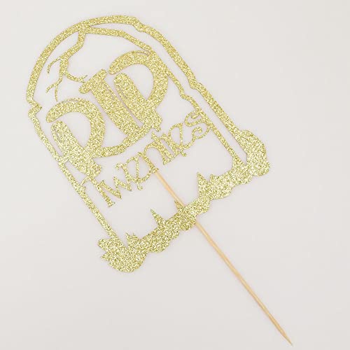 Rip Twenties Cake Topper, Death to My Twenties, Rip to My Twenties Cake Decorations, Old English Theme Happy 30th Birthday Party Decorations, Gold Glitter