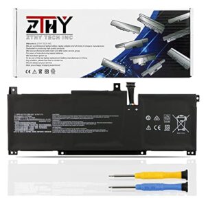 zthy bty-m49 laptop battery replacement for msi modern 14 b4m b4mw b10m b10ras b10rasw b10rbs b11mw b11sb prestige 14 a10m a10ras a10rb a10rd a10sc a11mt a11scs a11scx summit e14 a11scs a11scst 52.4wh
