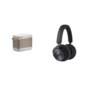 bang & olufsen beolit 20 powerful portable wireless bluetooth speaker, grey mist & beoplay hx – comfortable wireless anc over-ear headphones - black anthracite