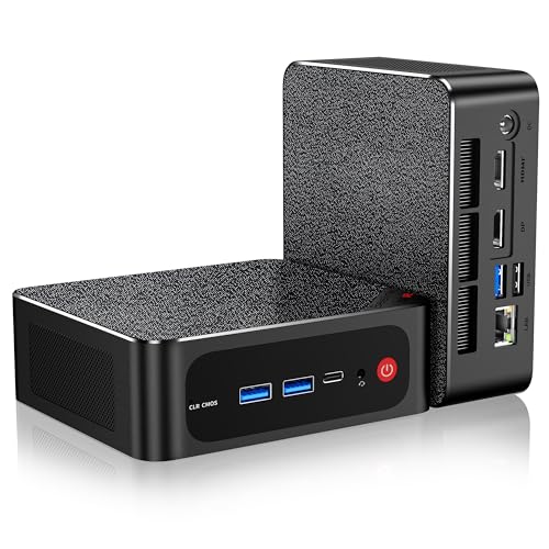 Beelink SER5 MAX, Mini PC Ryzen 7 5800H (8C/16T, Turbo 4.4GHz), 32GB DDR4 RAM 500GB PCIe3.0 SSD Desktop Mini Computers Support 4K@60Hz Triple Display/WiFi 6/BT5.2/DP+HDMI+USB-C/USB3.2/RJ45 LAN