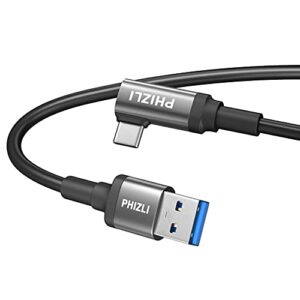 phizli link cable 16ft compatible for oculus quest 2,vr headset cable, high speed data transfer & fast charging usb c 3.2 gen1 cord for vr headset game accessories