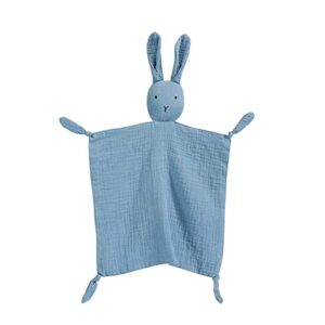 cozy plush baby security blanket,skin friendly cotton rabbits security blanket for boys and girls baby gifts for toddler