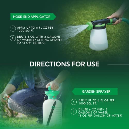 Green Organic Lawn Fertilizer - Grass Fertilizer for Lawn Color & Sustained Growth, Lawn Fertilizer That Conditions & Nourishes Soil, No Harsh Chemicals Lawn Care, 1 Gal. Lawn Food for 20,000 sq. ft.