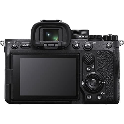 Sony a7 IV Mirrorless Camera (ILCE-7M4/B) + 64GB Memory Card + Bag + Card Reader + Flex Tripod + Hand Strap + Memory Wallet + Cap Keeper + Cleaning Kit (Renewed)