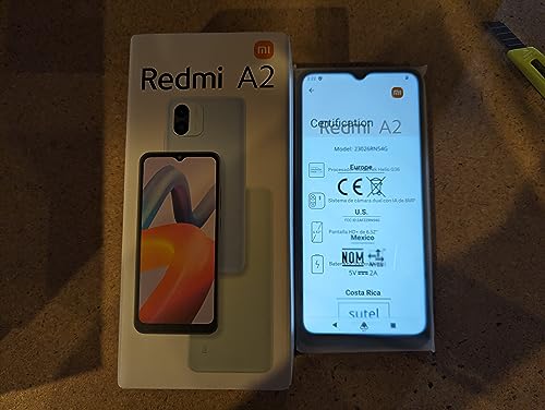 Xiaomi Redmi A2 4G 32GB + 2GB Global Version (Not USA Market) Factory Unlocked 6.52" 8MP Dual Camera + (w/Fast Car Charger Bundle) (Light Blue)