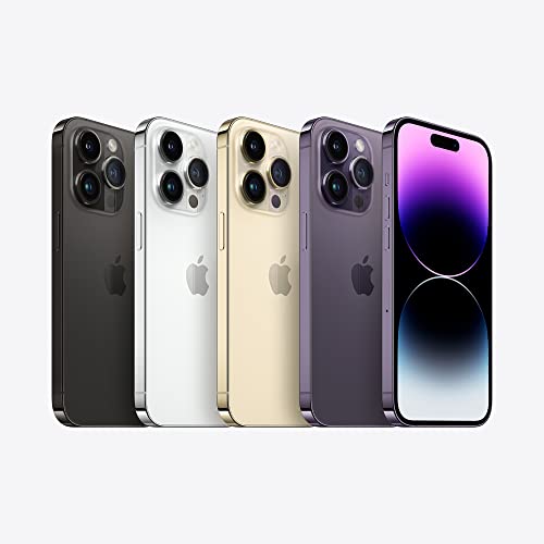 Apple iPhone 14 Pro, 128GB, Deep Purple - Unlocked (Renewed Premium)