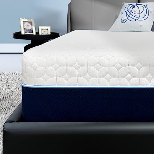 Gelsea Cooling Gel Memory Foam Mattress Made in USA,Hybrid Mattress with Breathable Cover,Bed in a Box,Pressure Relieving,CertiPUR-US Certified (6 Inch, Twin)