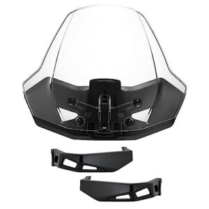 a & utv pro sport windshield & aluminum handguards for can-am ryker all models, adjustable vented windscreen, handlebars hand guard protector accessories, replace oem # 219401023, 219400771, 219400998