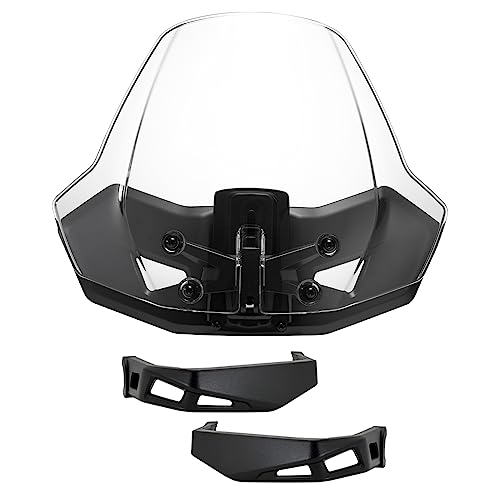 A & UTV PRO Sport Windshield & Aluminum Handguards for Can-Am Ryker All Models, Adjustable Vented Windscreen, Handlebars Hand Guard Protector Accessories, Replace OEM # 219401023, 219400771, 219400998