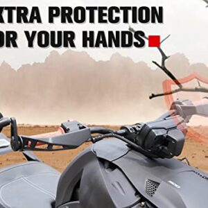 A & UTV PRO Sport Windshield & Aluminum Handguards for Can-Am Ryker All Models, Adjustable Vented Windscreen, Handlebars Hand Guard Protector Accessories, Replace OEM # 219401023, 219400771, 219400998