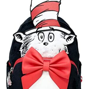 Loungefly Dr Seuss Cat in the Hat Cosplay Womens Double Strap Shoulder Bag Purse