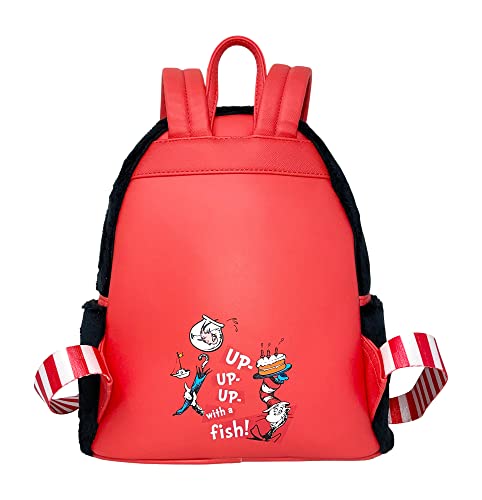 Loungefly Dr Seuss Cat in the Hat Cosplay Womens Double Strap Shoulder Bag Purse