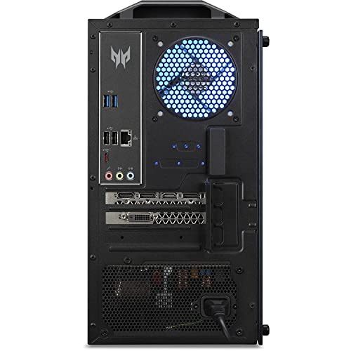 acer Predator PO3-630 Gaming Desktop PC (Intel i7-11700 8-Core, 16GB RAM, 2TB PCIe SSD, GeForce RTX 3070, WiFi, Bluetooth, Backlit KB, HDMI, Win 10 Pro) with MS 365 Personal, Dockztorm Hub