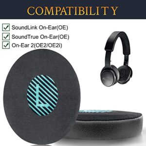 SOULWIT Cooling Gel Ear Pads Cushions Replacement for Bose On-Ear 2 (OE2 & OE2i)/ SoundTrue On-Ear (OE)/ SoundLink On-Ear (OE) Headphones, Earpads with High-Hensity Noise Isolation Foam - Black