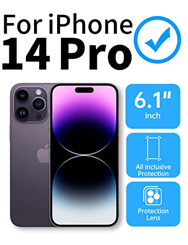 Kakalux Compatible iPhone 14Pro Design Liquid Silicone Magnetic case, Non-Stick Fingerprint Effective Smudge-Proof, Drop-Proof airbag Protection at All Four Corners, Suitable for iPhone 14Pro-Black.