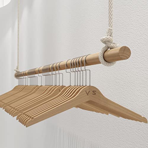 Height Adjustable Ceiling Clothing Hanging Racks,Creative Commercial Wedding Dress Display Shelf, Retail Display Ceiling Organizer Rail,Shop Window Solid Wood Clothes Rail