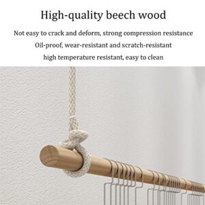 Height Adjustable Ceiling Clothing Hanging Racks,Creative Commercial Wedding Dress Display Shelf, Retail Display Ceiling Organizer Rail,Shop Window Solid Wood Clothes Rail