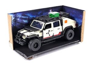 jurassic world dominion 1:32 jeep gladiator die-cast car, toys for kids and adults