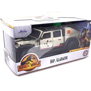 Jurassic World Dominion 1:32 Jeep Gladiator Die-Cast Car, Toys for Kids and Adults