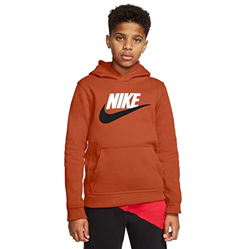 Nike Big Boys Sportswear Club Pullover Hoodie, Extended Sizes - L Plus Orange