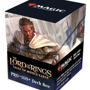 Ultra Pro - The Lord of the Rings: Tales of Middle-earth (100+ Standard Size Card Deck Box - Ft. Aragorn) for Magic: The Gathering - Store & Protect 100+ Collectible Cards, Gaming Cards for MTG & DND