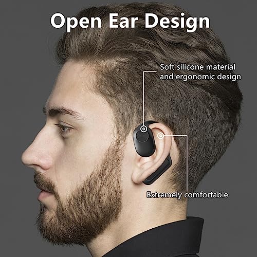 Sainellor Open Ear Air Conduction Headphones, 48H Playtime Bluetooth 5.2 Wireless Earbuds，16mm Dynamic Drivers Touch Control Sport Headphones