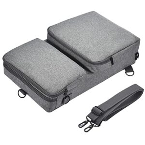 seracle carrying case portable bag travelling case compatible with ddj-flx4 / ddj-400 / ddj-sb3 portable controller and dj headphone (gray)
