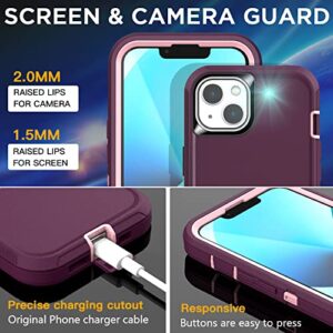 AICase for iPhone 13 Mini Case(5.4") with Glass Screen Protector, Heavy Duty Drop Protection Full Body Rugged Shockproof/Dust Proof Military Protective Tough Durable for iPhone 13 Mini 5.4"_5