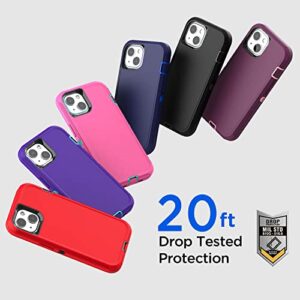 AICase for iPhone 13 Mini Case(5.4") with Glass Screen Protector, Heavy Duty Drop Protection Full Body Rugged Shockproof/Dust Proof Military Protective Tough Durable for iPhone 13 Mini 5.4"_5