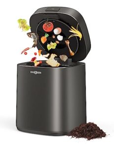 paris rhône smart waste kitchen composter, foodcycler eco-friendly electric kitchen compost bin sustainable indoor countertop food cycler with 3 modes, odor-free, fertilizes your garden